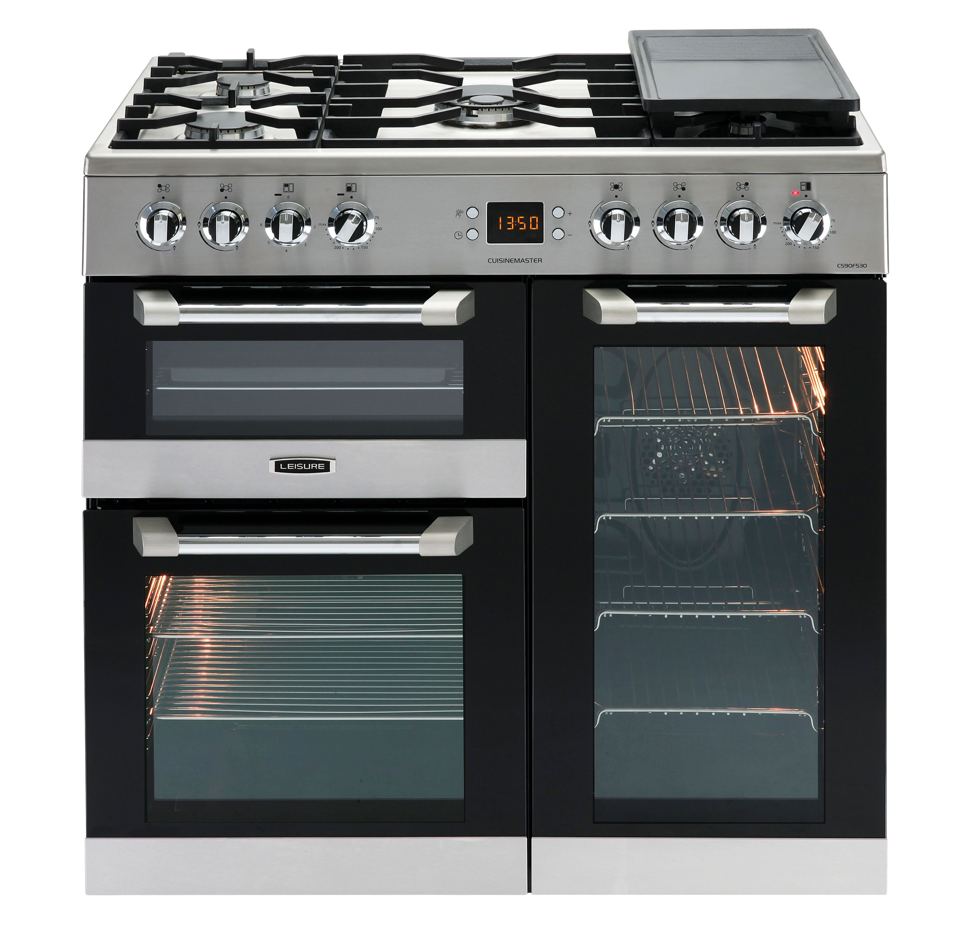Leisure Cuisinemaster 90cm Dual Fuel Range Cooker - Stainless Steel