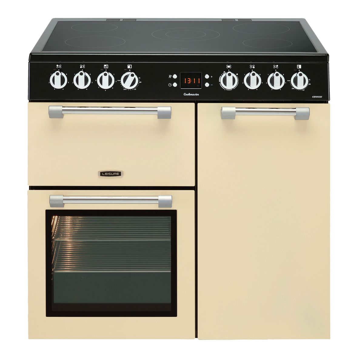 Image of Leisure Cookmaster 90cm Electric Range Cooker - Cream