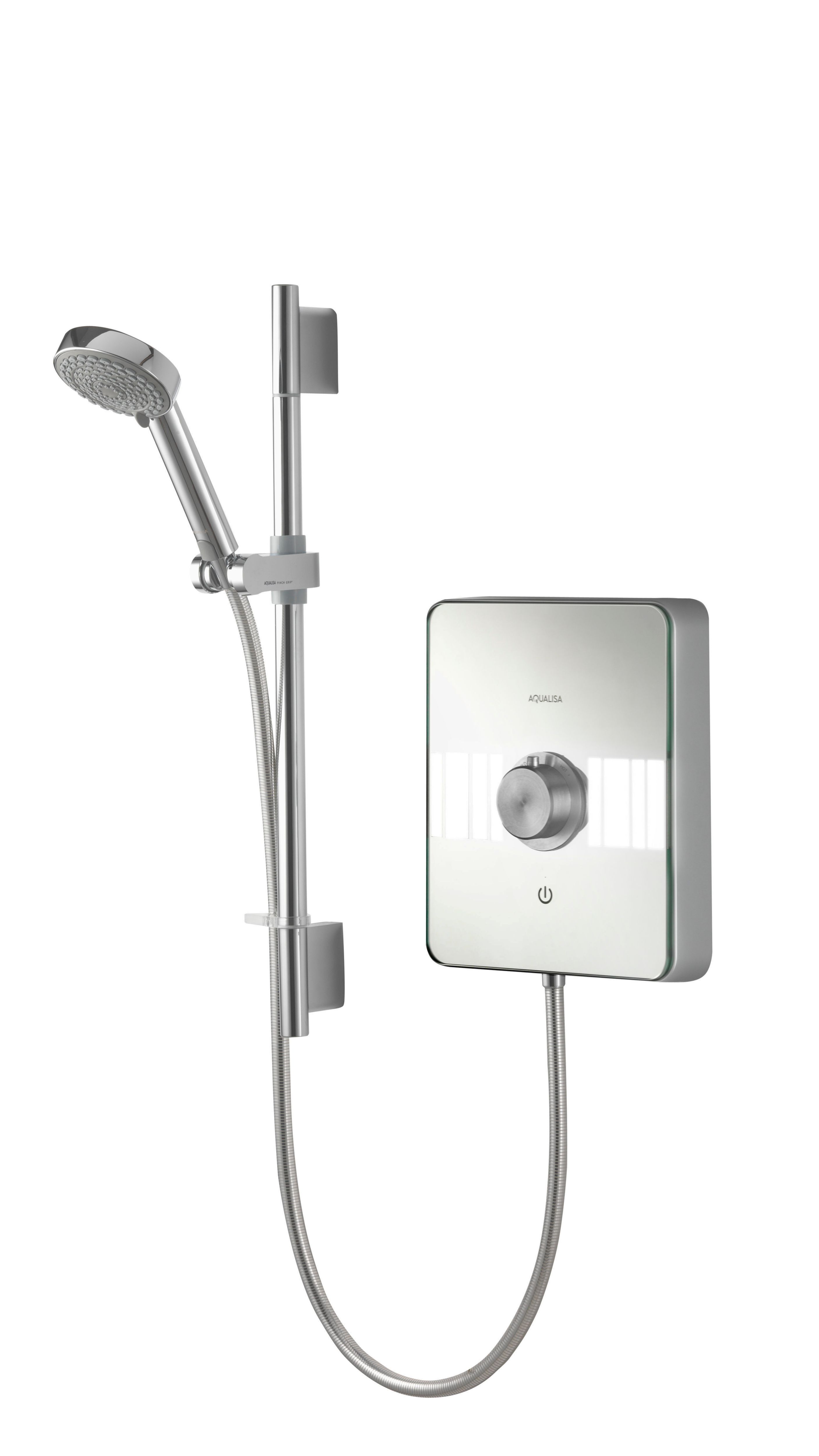 Aqualisa Lumi Electric 9.5kw Electric Shower with Adjustable Head Chrome