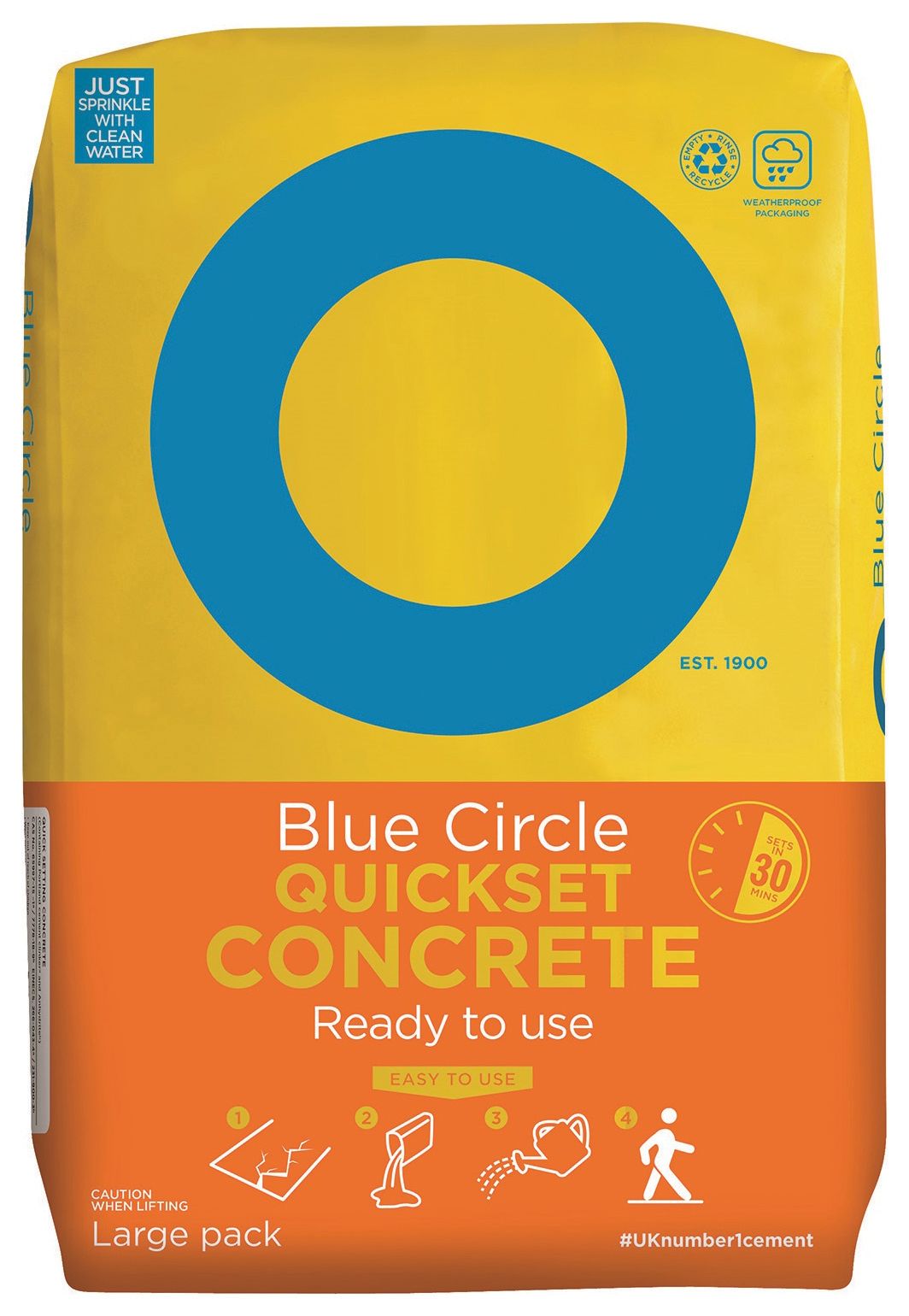Image of Blue Circle Quick Set Concrete - 20kg