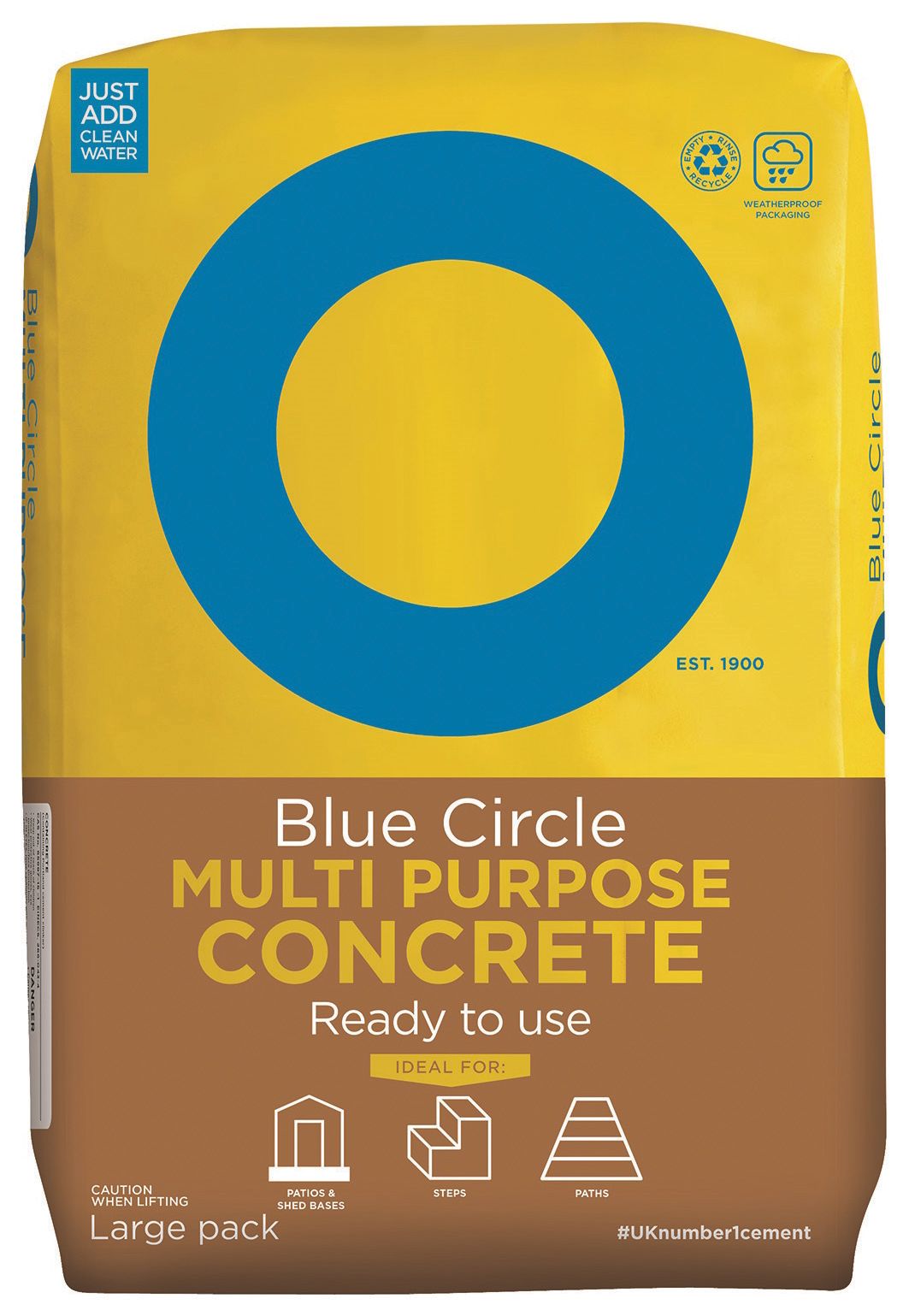 Image of Blue Circle Multi-Purpose Ready To Use Concrete - 20kg