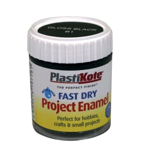 Plastikote Fast Dry Brush On Enamel - Gloss Black 59ml