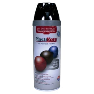 Plastikote Multi-surface Spray Paint - Gloss Black 400ml