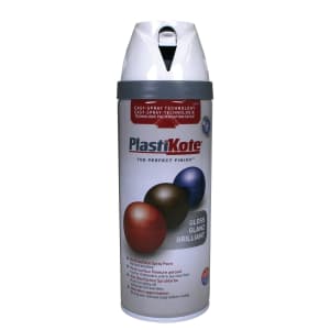 Plastikote Multi-surface Spray Paint - Gloss White 400ml