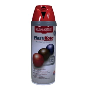 Plastikote Multi-surface Spray Paint - Gloss Bright Red 400ml