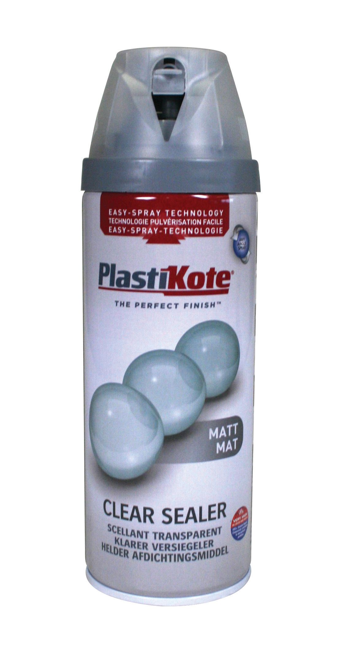 Plastikote Clear Sealer Aerosol Spray - Matt 400ml