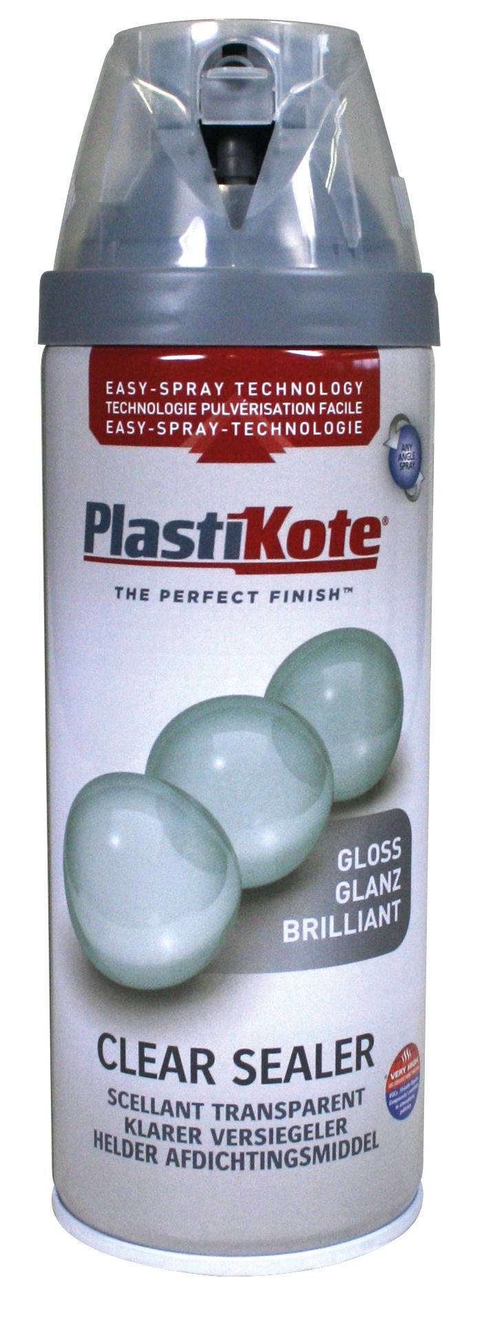 Plastikote Clear Sealer Spray Paint - Gloss - 400ml