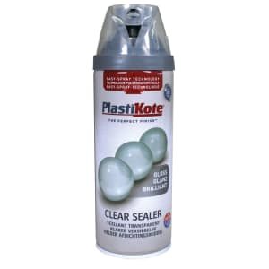 Plastikote Clear Sealer Aerosol Spray - Gloss 400ml