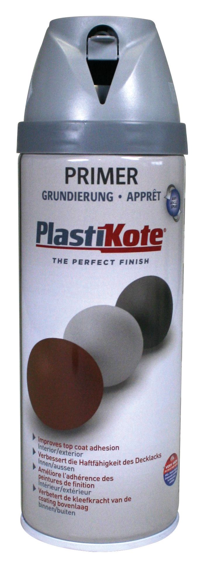 Plastikote Twist & Spray Paint Primer Spray Paint Black 400ml - PKT25001