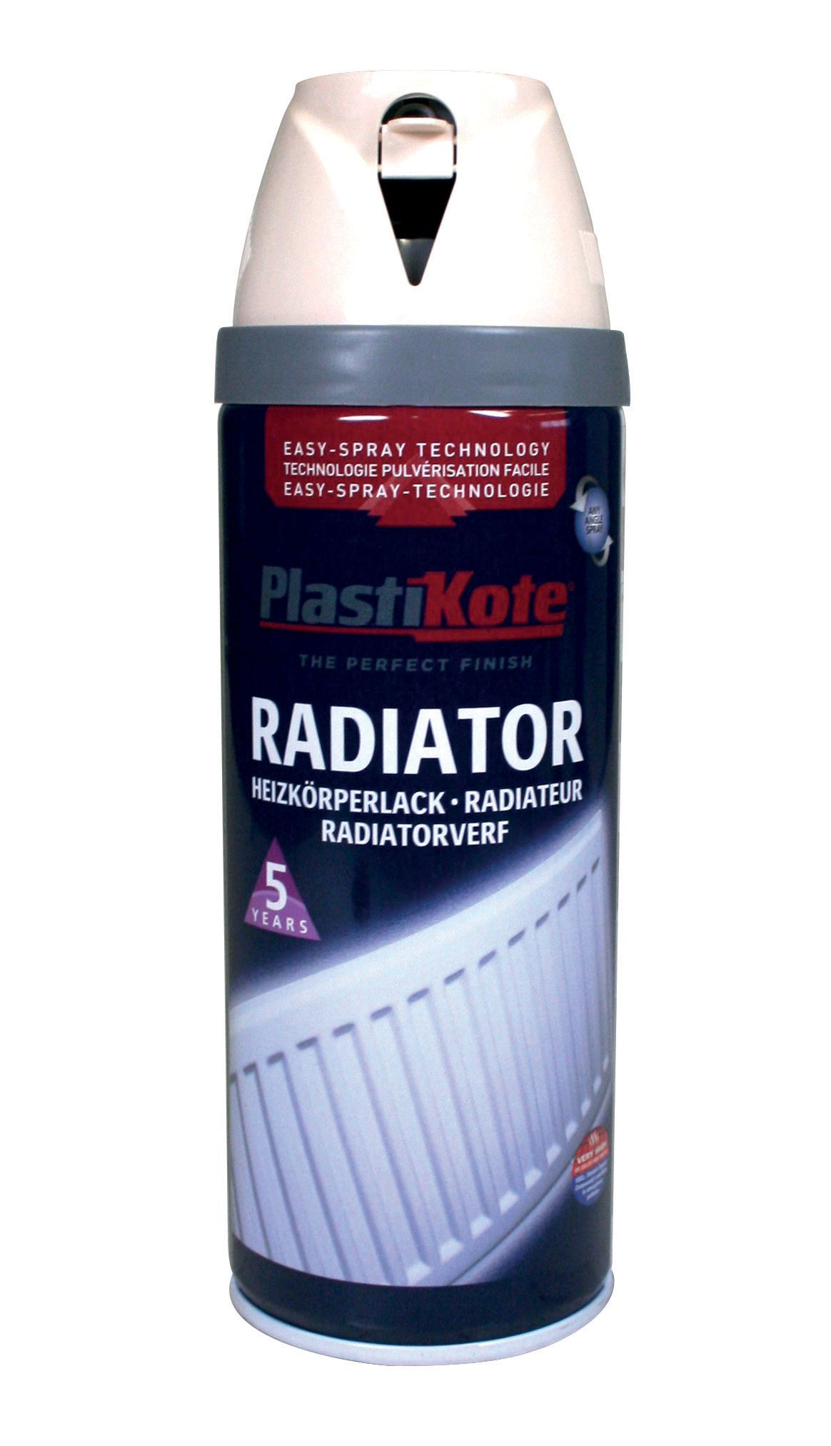 Plastikote Twist & Spray Radiator Spray Paint - Magnolia 400ml