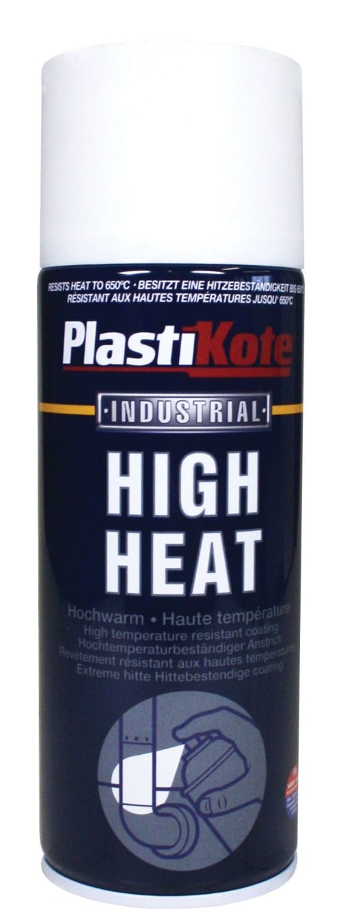 Plastikote Industrial High Heat Aerosol Spray - White