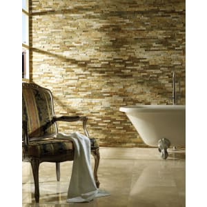 Wickes Oyster Split Face Mosaic Tile - 360 x 100mm - Pack of 5