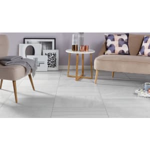 Wickes Stone Mix Silver Porcelain Wall & Floor Tile - 600 x 400mm