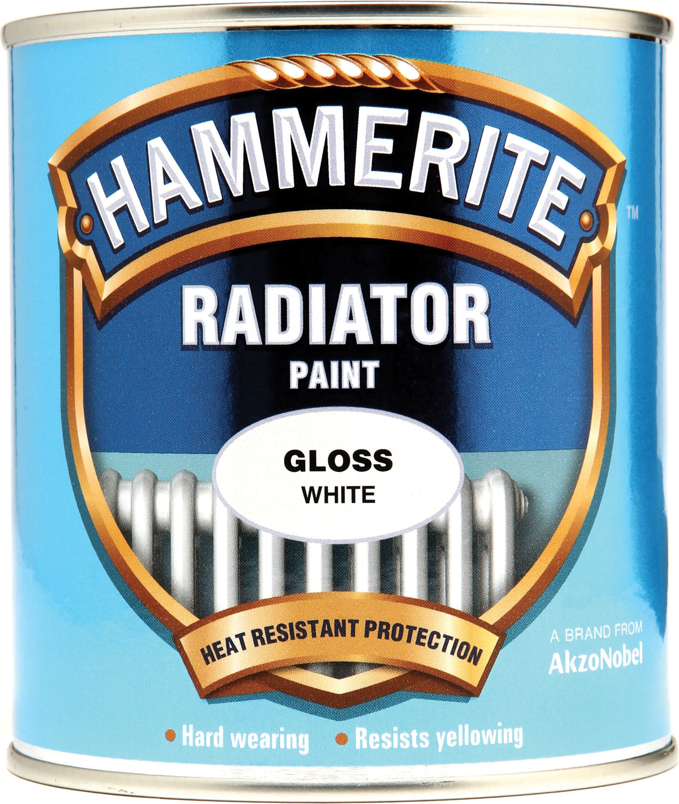 Hammerite Radiator Enamel Gloss Paint - White - 500ml