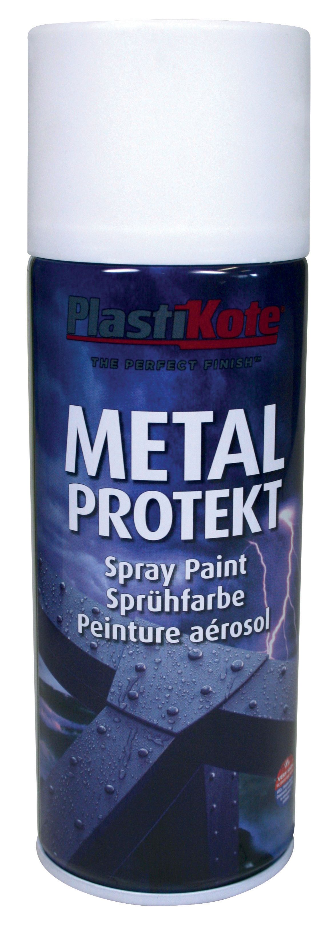 Plastikote Metal Protekt - Satin White - 400ml