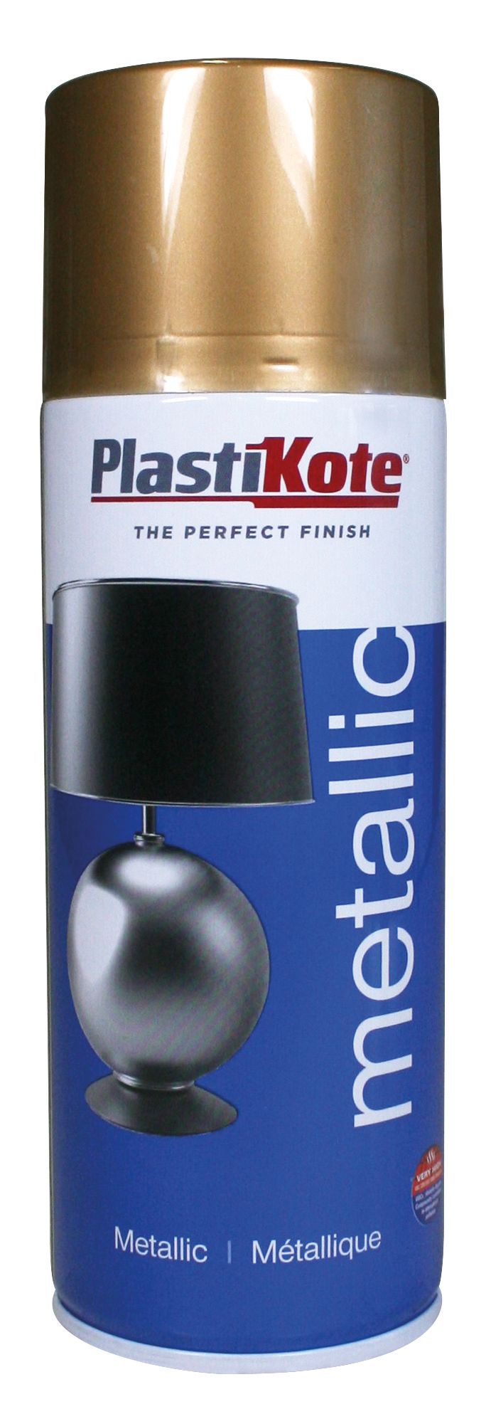 Plastikote Metallic Spray Paint - Gold - 400ml