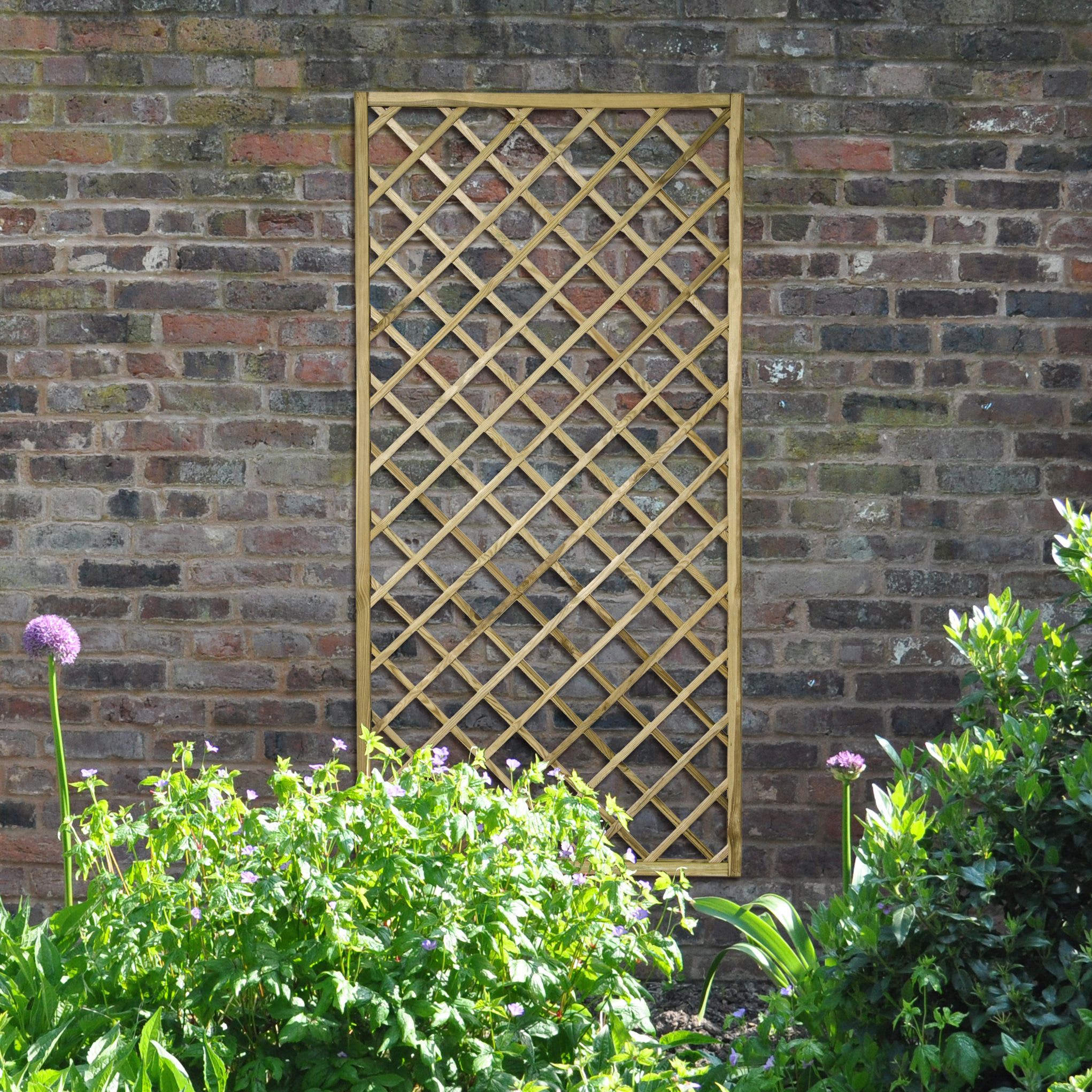 Forest Garden Hidcote Diamond Lattice Trellis 1800 x 900mm Wickes.co.uk