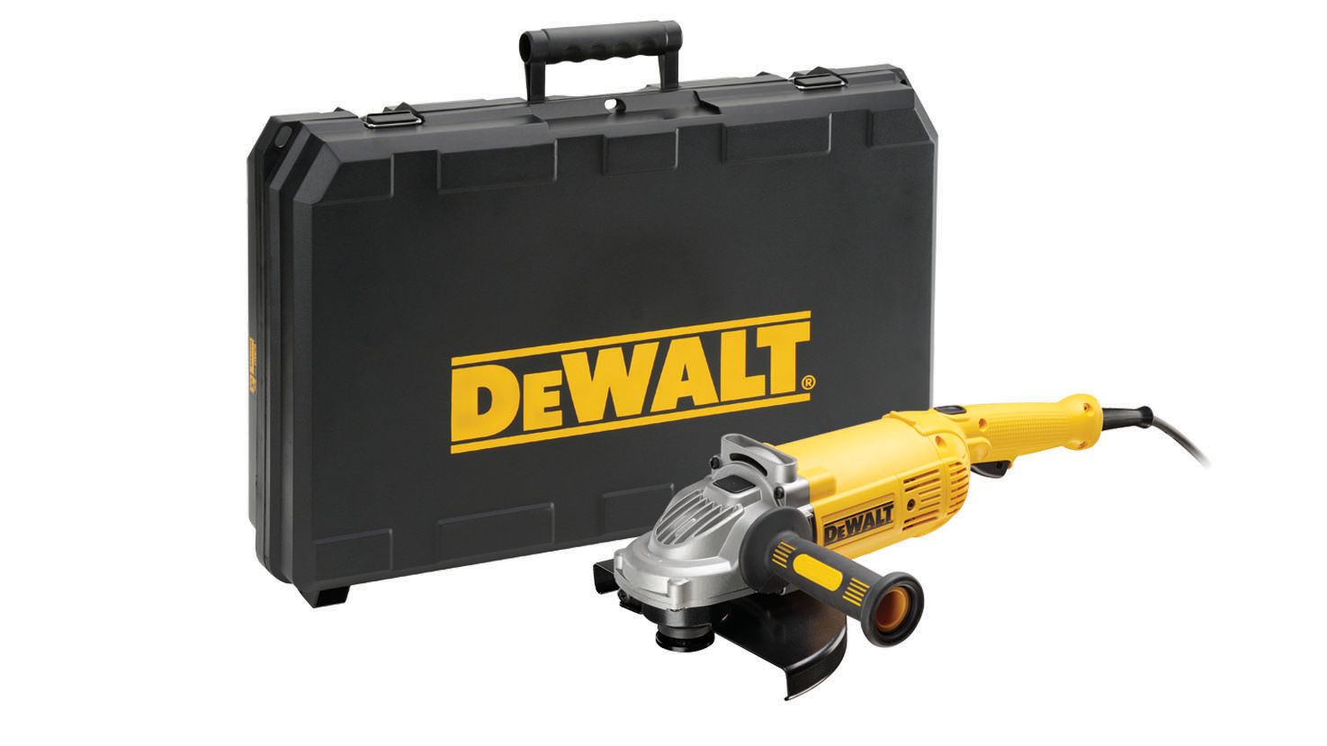 Image of DEWALT DWE492K-LX Large Corded Angle Grinder 230mm with Kit Box 110V - 2200W