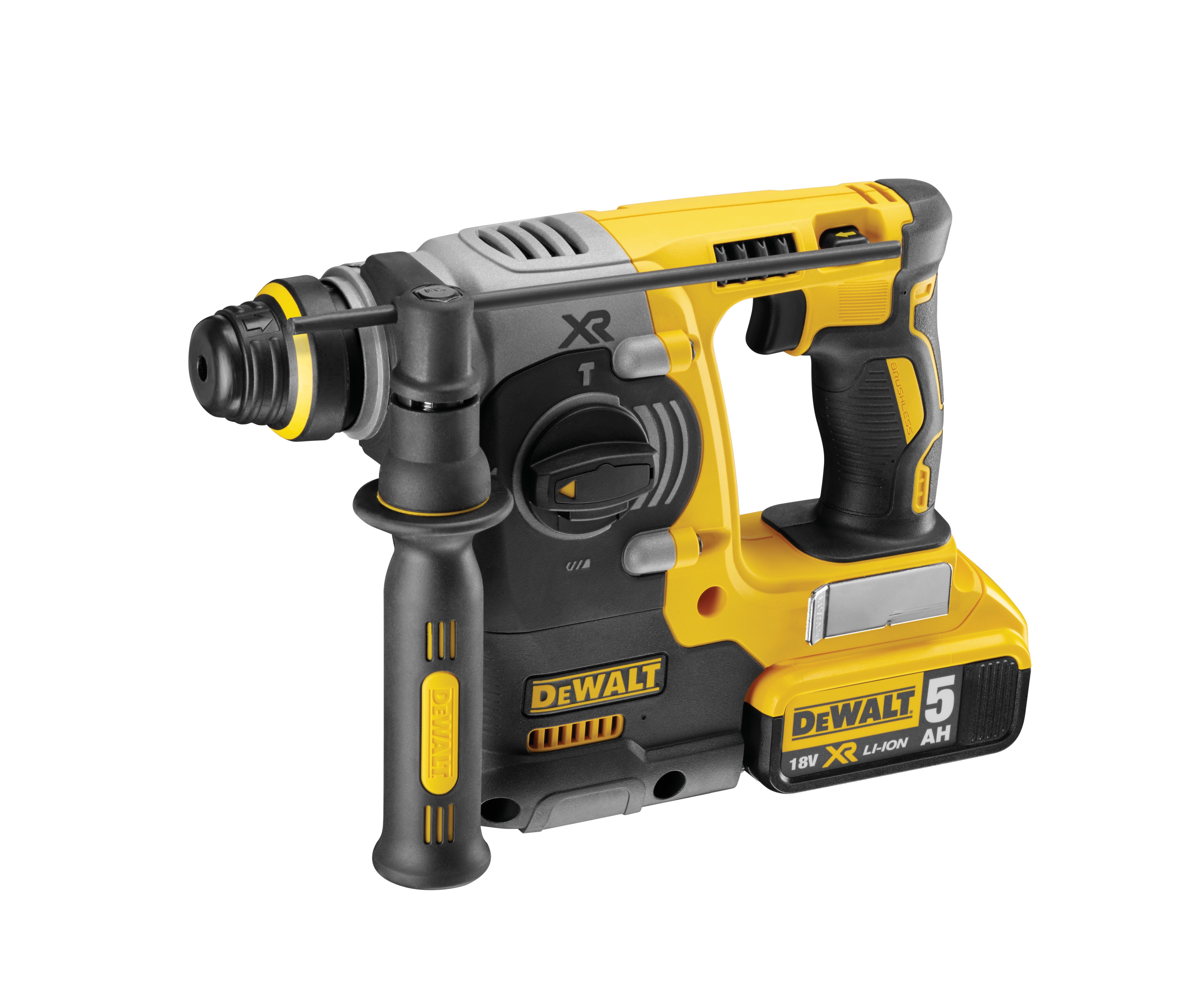 DEWALT DCH273P2-GB 18V XR 2 x 5.0Ah Cordless Brushless SDS+ Hammer Drill