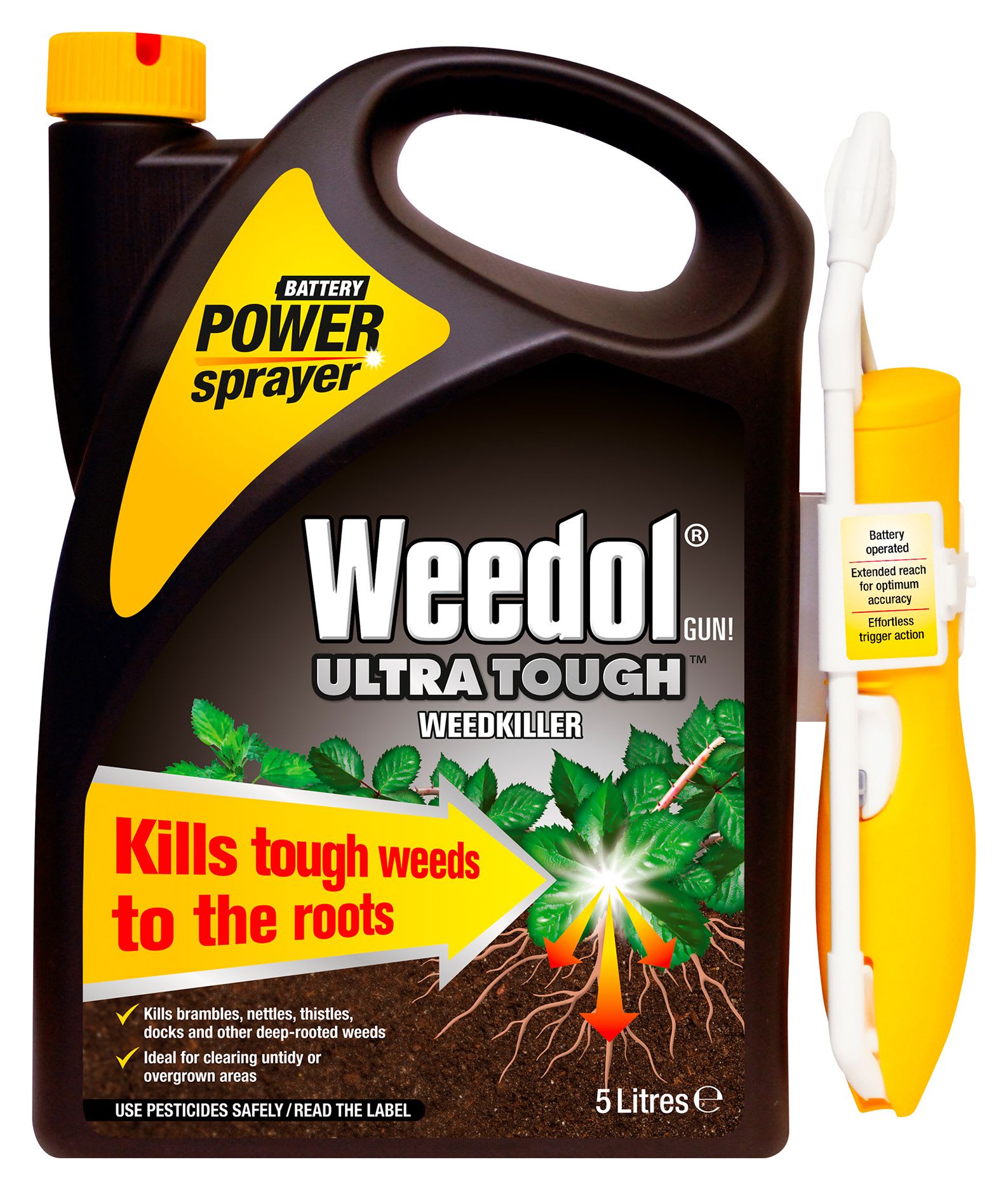 Weedol Ultra Tough Ready to Use Weed Killer Power Sprayer 5L Wickes