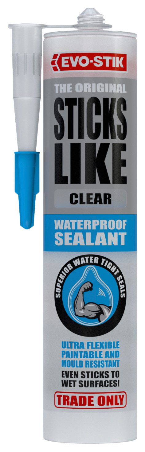 Image of Evo-Stik Sticks Like Waterproof Sealant Clear 290ml