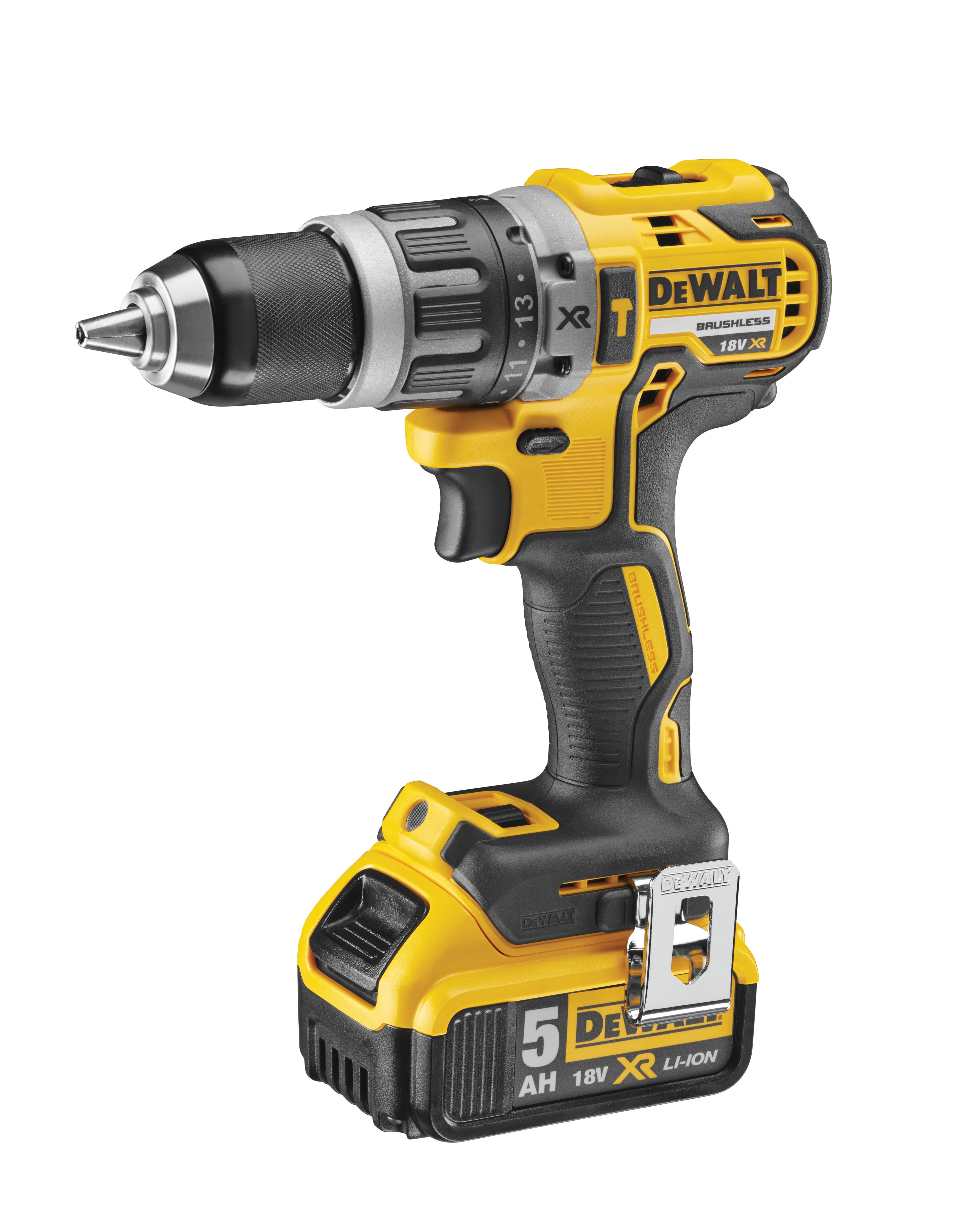 Image of DEWALT DCD796P1-GB 18V 5.0Ah XR Li-ion Brushless Cordless Hammer Drill Driver