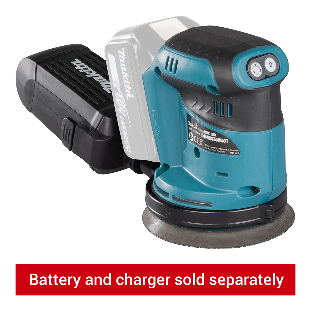 Image of Makita DBO180Z 18V Cordless Sander - Bare