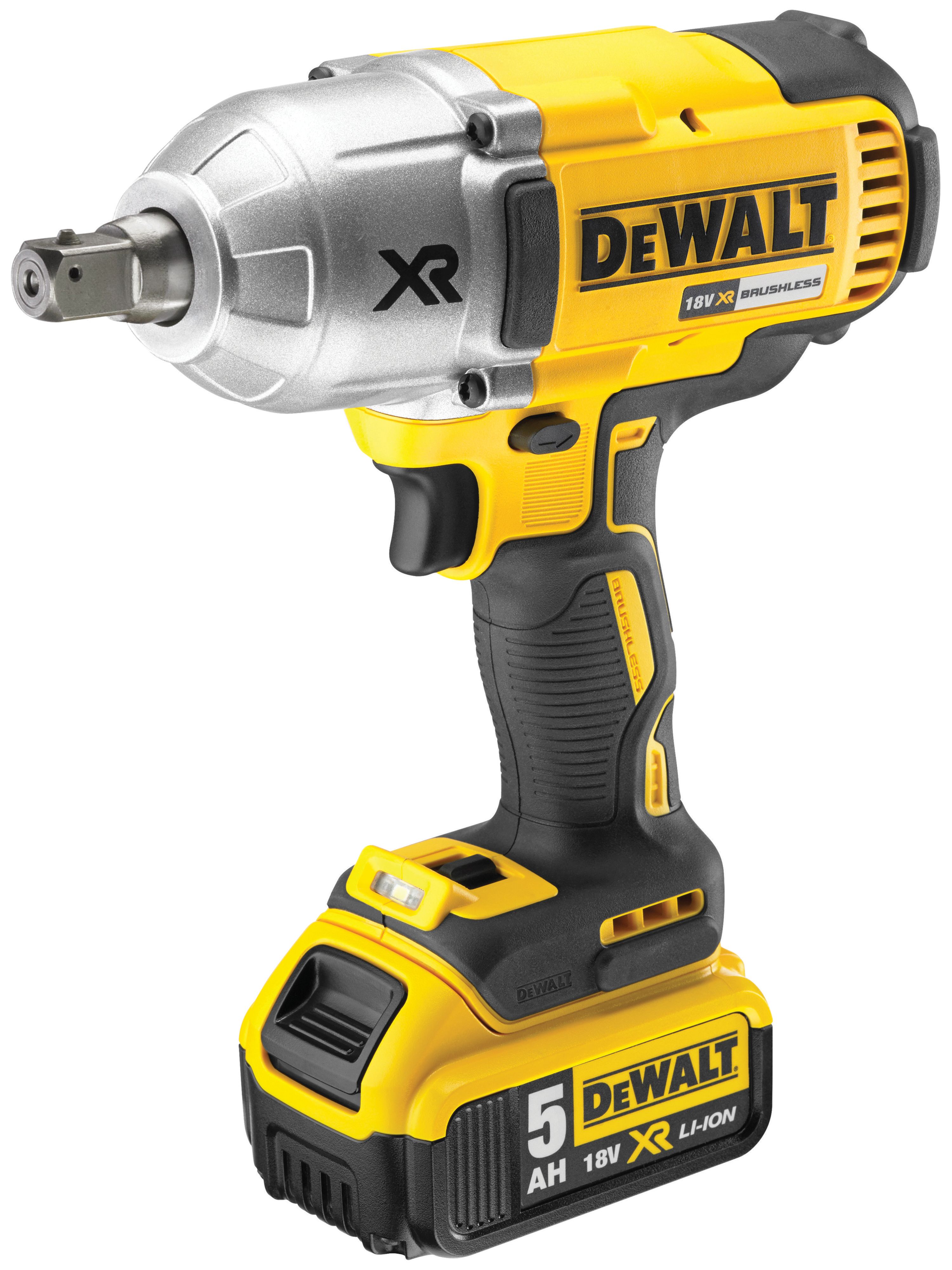 DEWALT DCF899P2-GB 18V XR 2 x 5.0Ah Cordless Brushless High Torque Impact Wrench