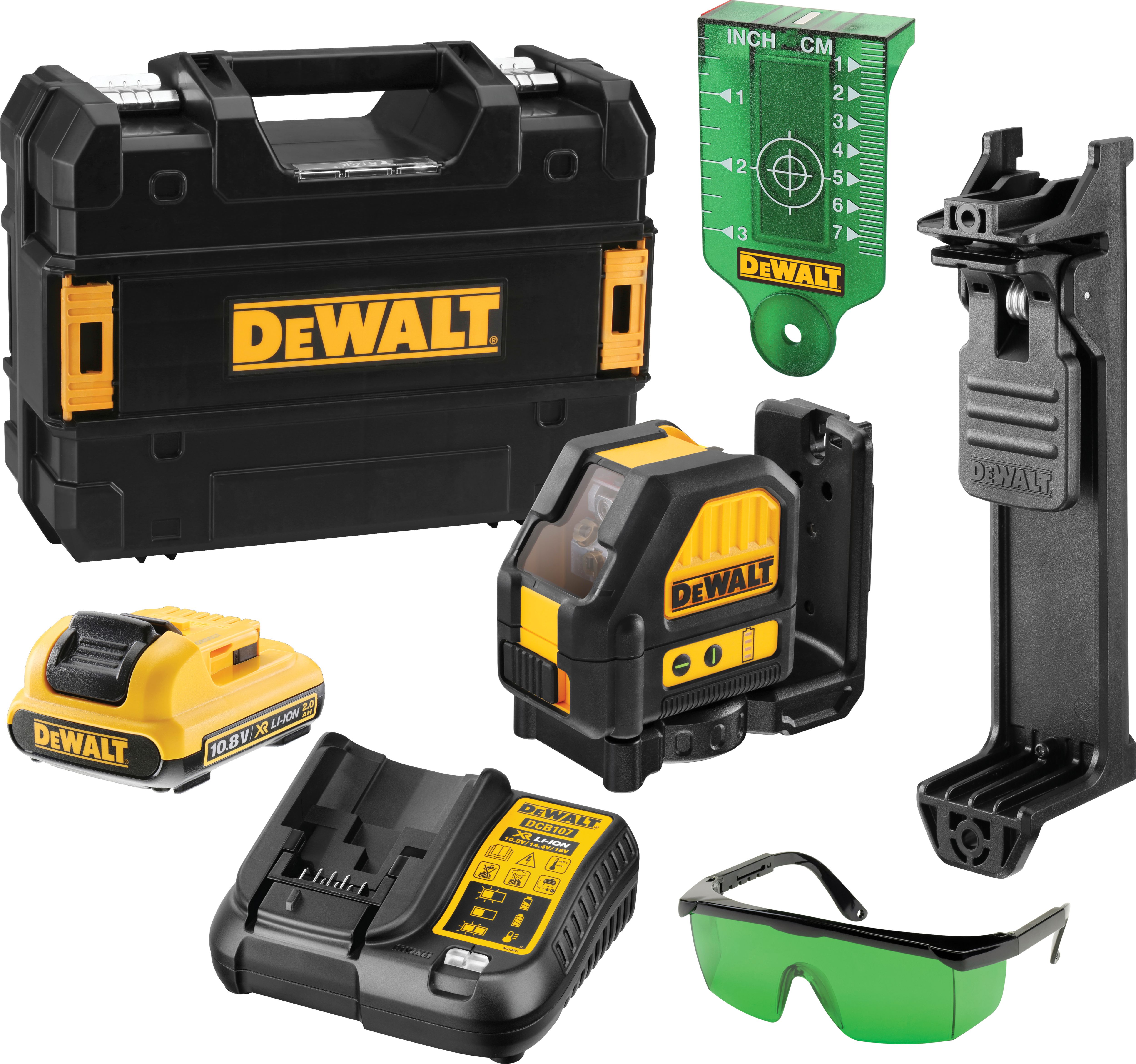 DEWALT DCE088D1G-GB 12V Self Levelling Cross Line Green