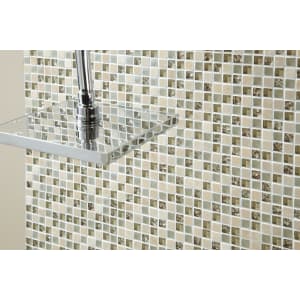 Wickes Ivory Glass & Stone Mosaic Tile - 300 x 300mm