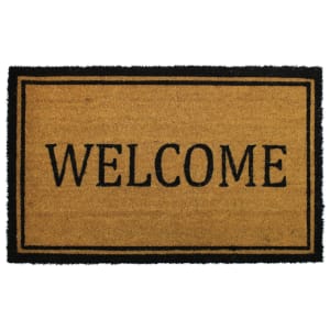 Natural Welcome Design Coir Doormat 50 x 80 CM