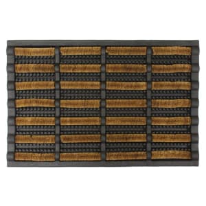 Natural Coir And Black Rubber Doormat 40 x 60 CM