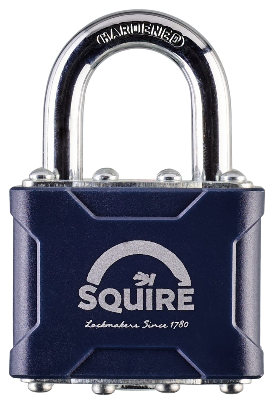 Squire Hardened Steel Shackle Laminated Padlock with Fixings