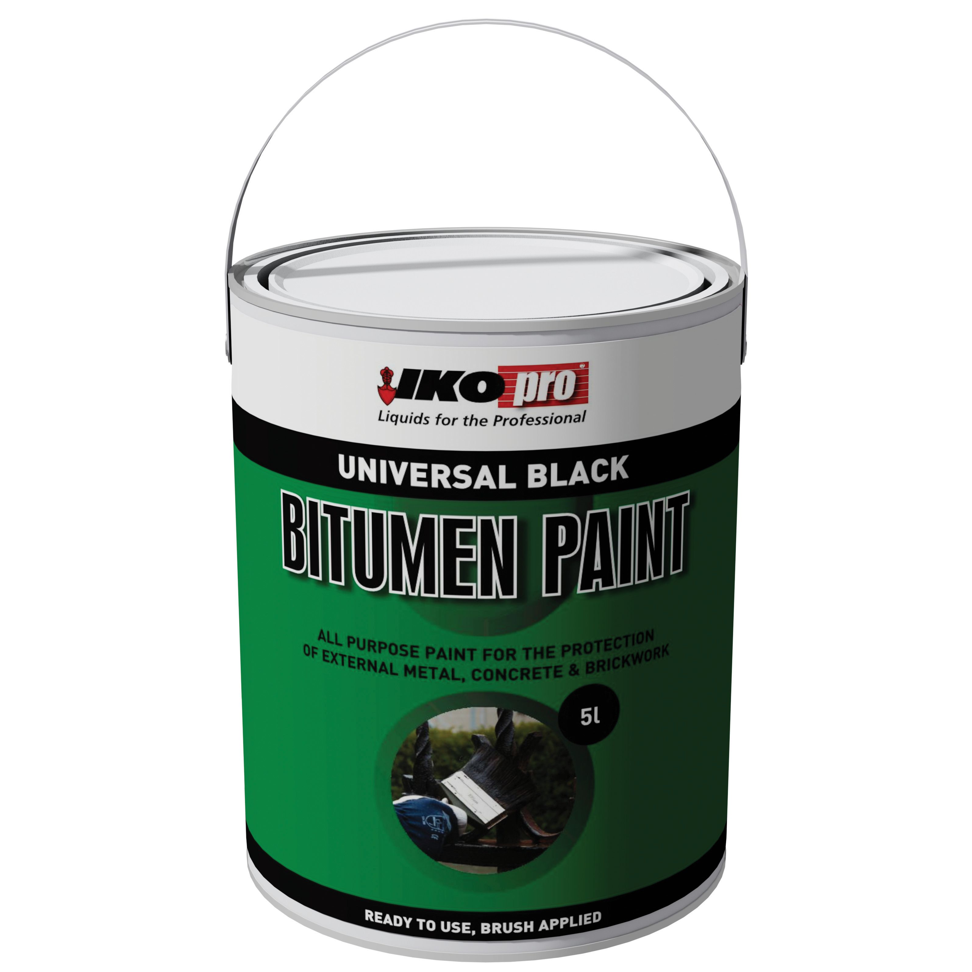 IKOpro Black Bitumen Paint - 5L