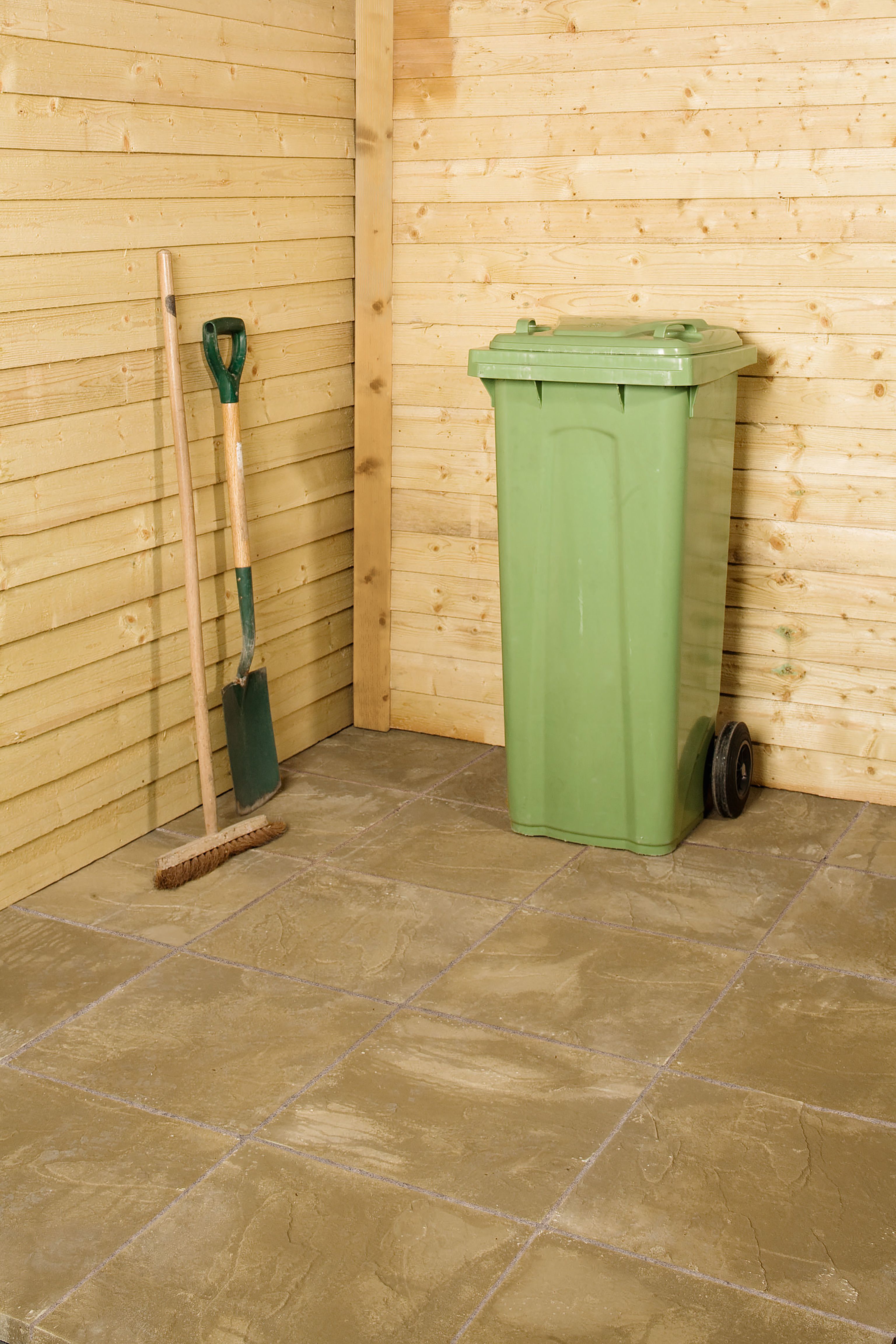 Image of Marshalls Pendle Riven Buff Paving Slab 600 x 600 x 38 mm