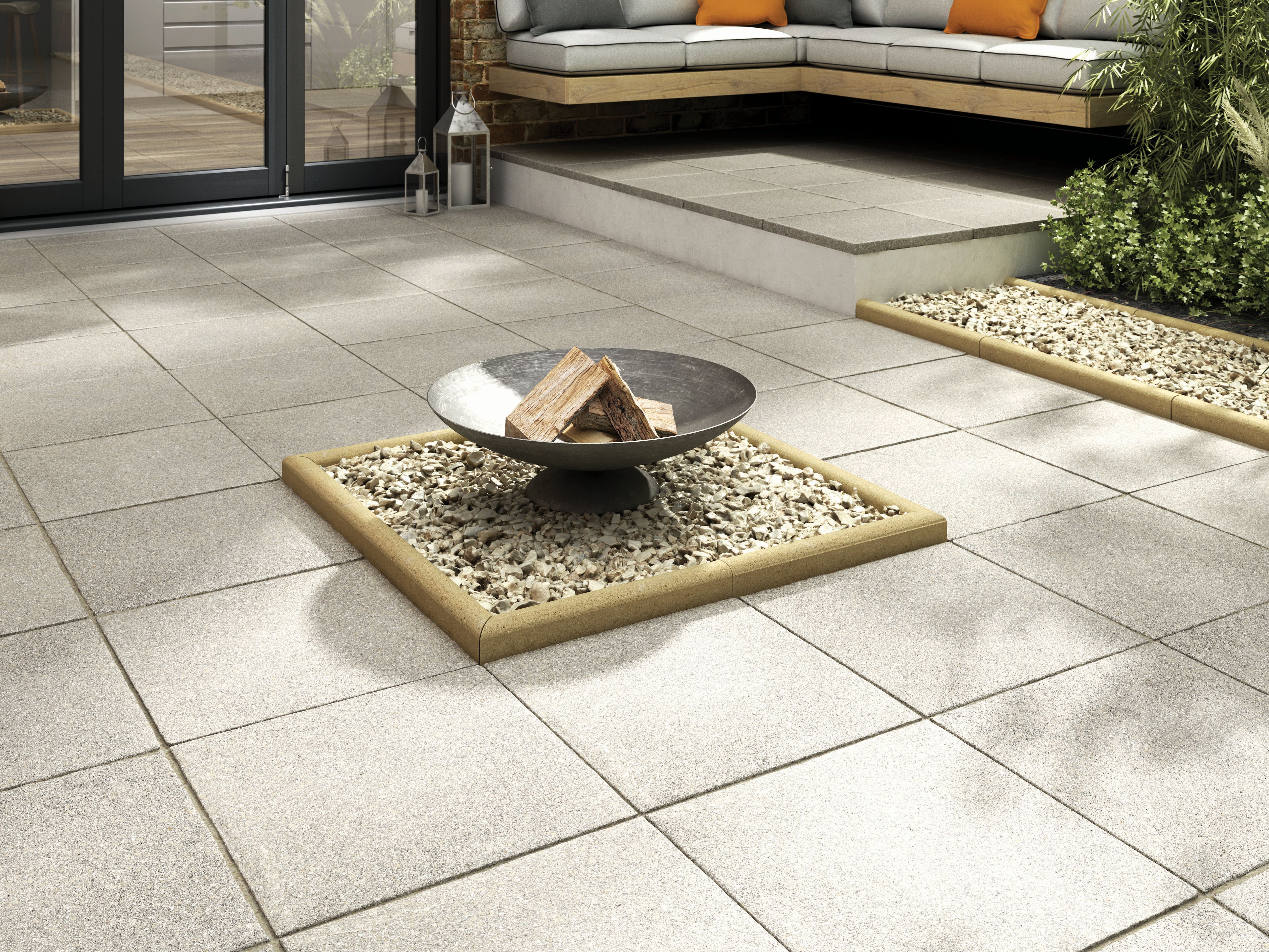 Marshalls Textured Charcoal Paving Slab - 450 x 450 x 35mm