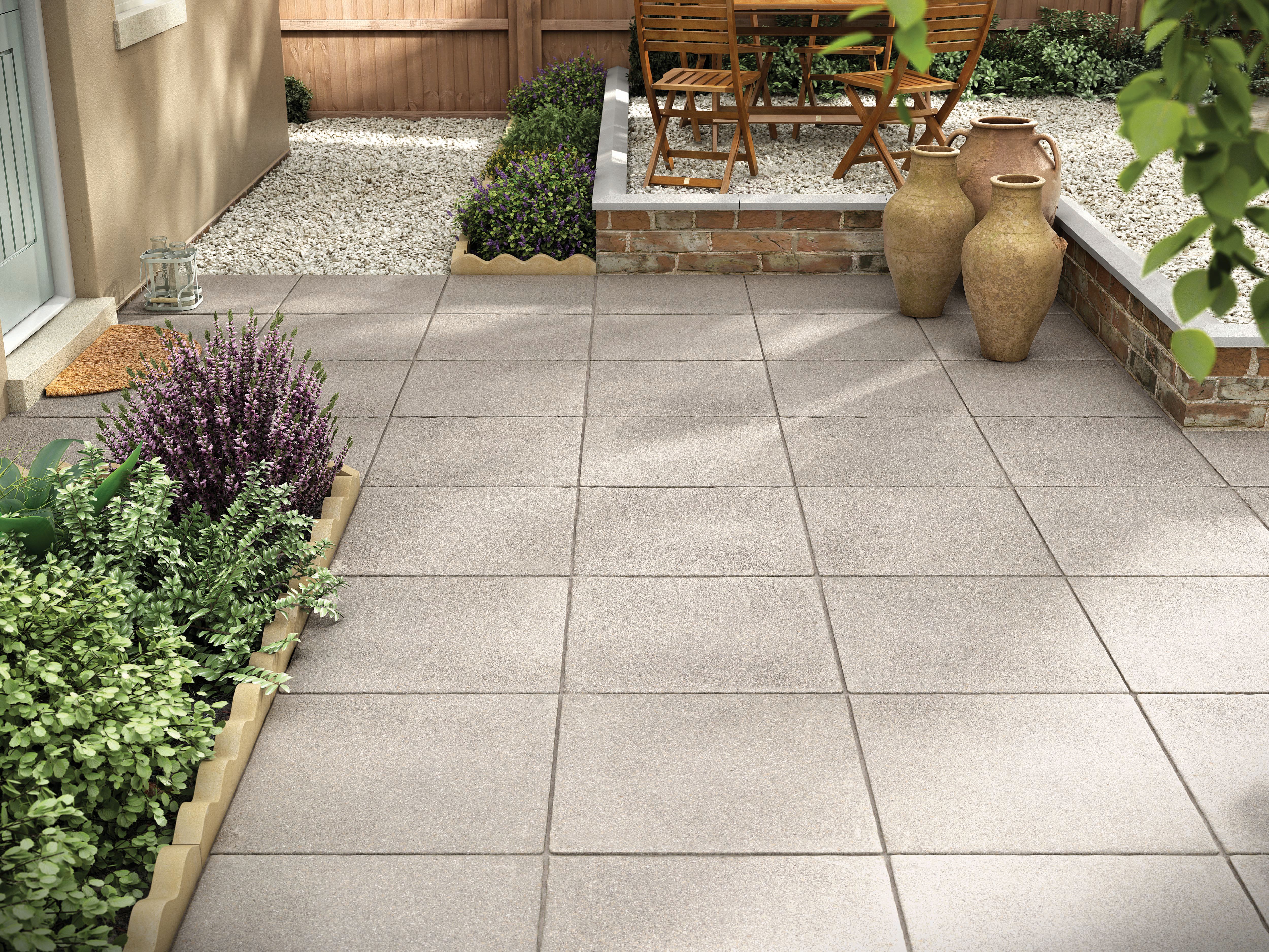 Marshalls Textured Charcoal Paving Slab - 600 x 600 x 35mm