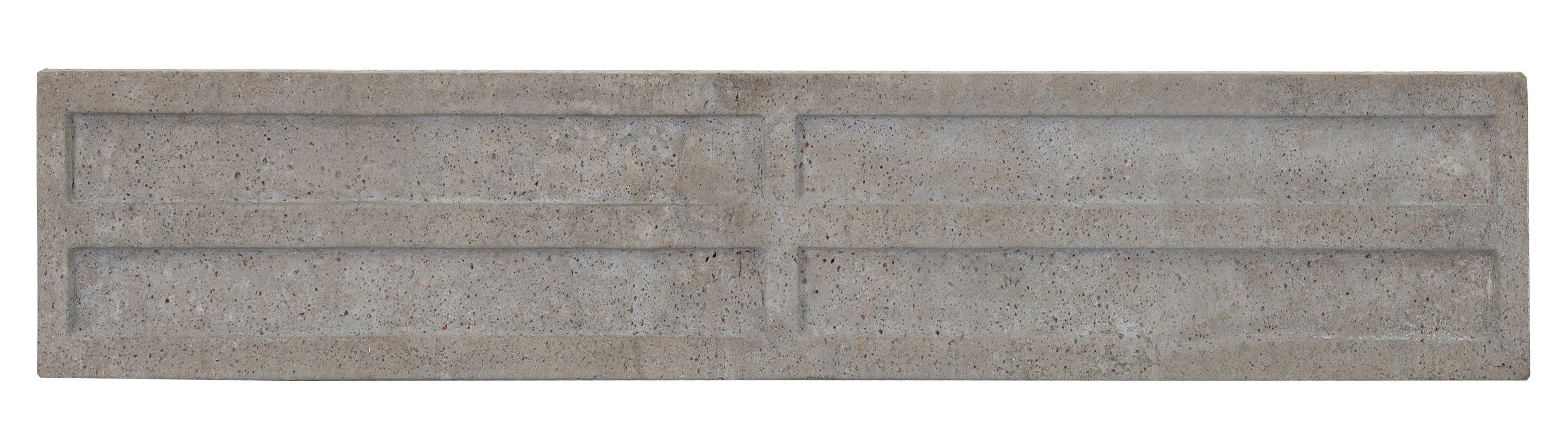 Wickes Recessed Concrete Gravel Board - 50 x 300mm x 1.83m