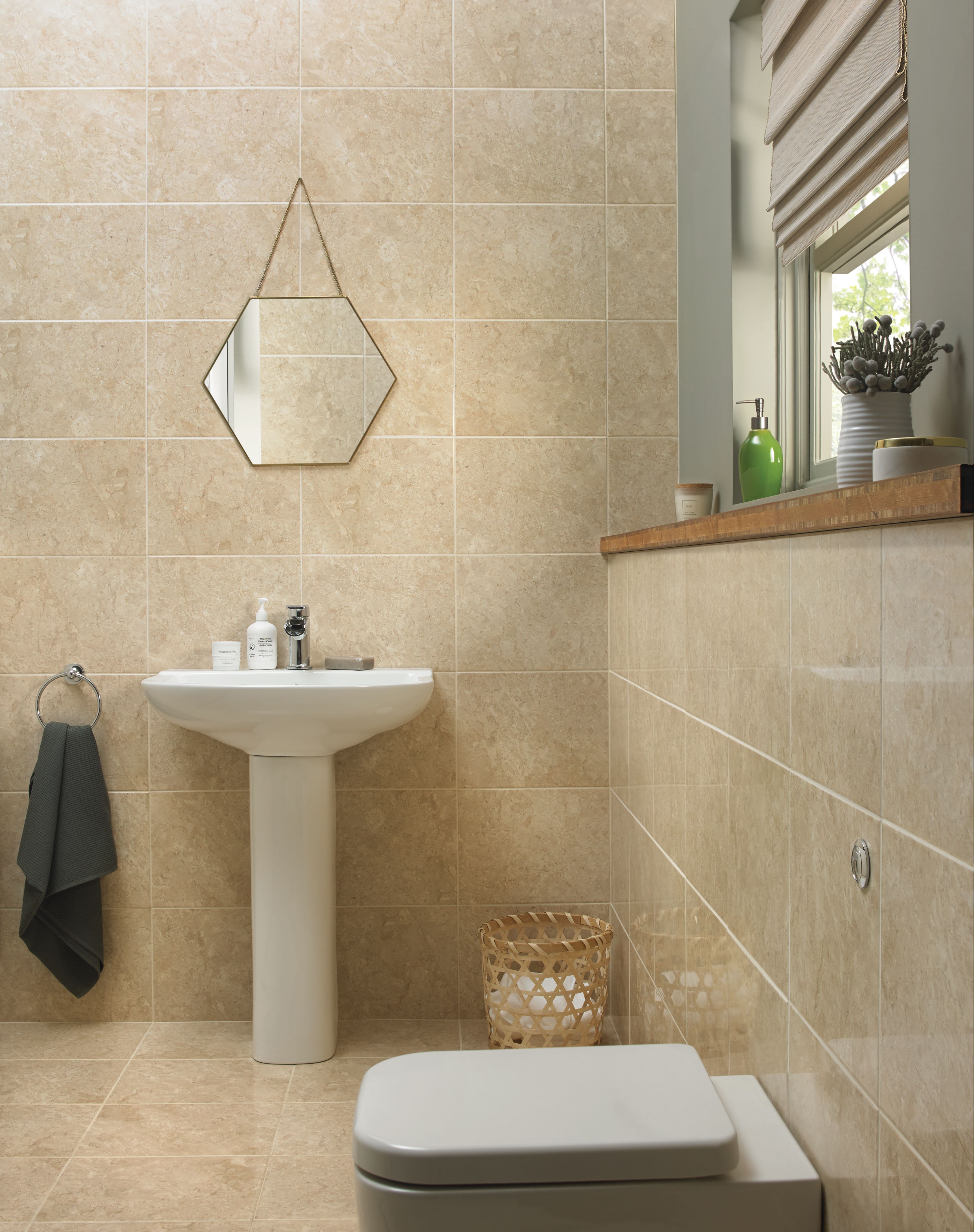 Offer Wickes Wickes Amalfi Mocca Beige Ceramic Wall