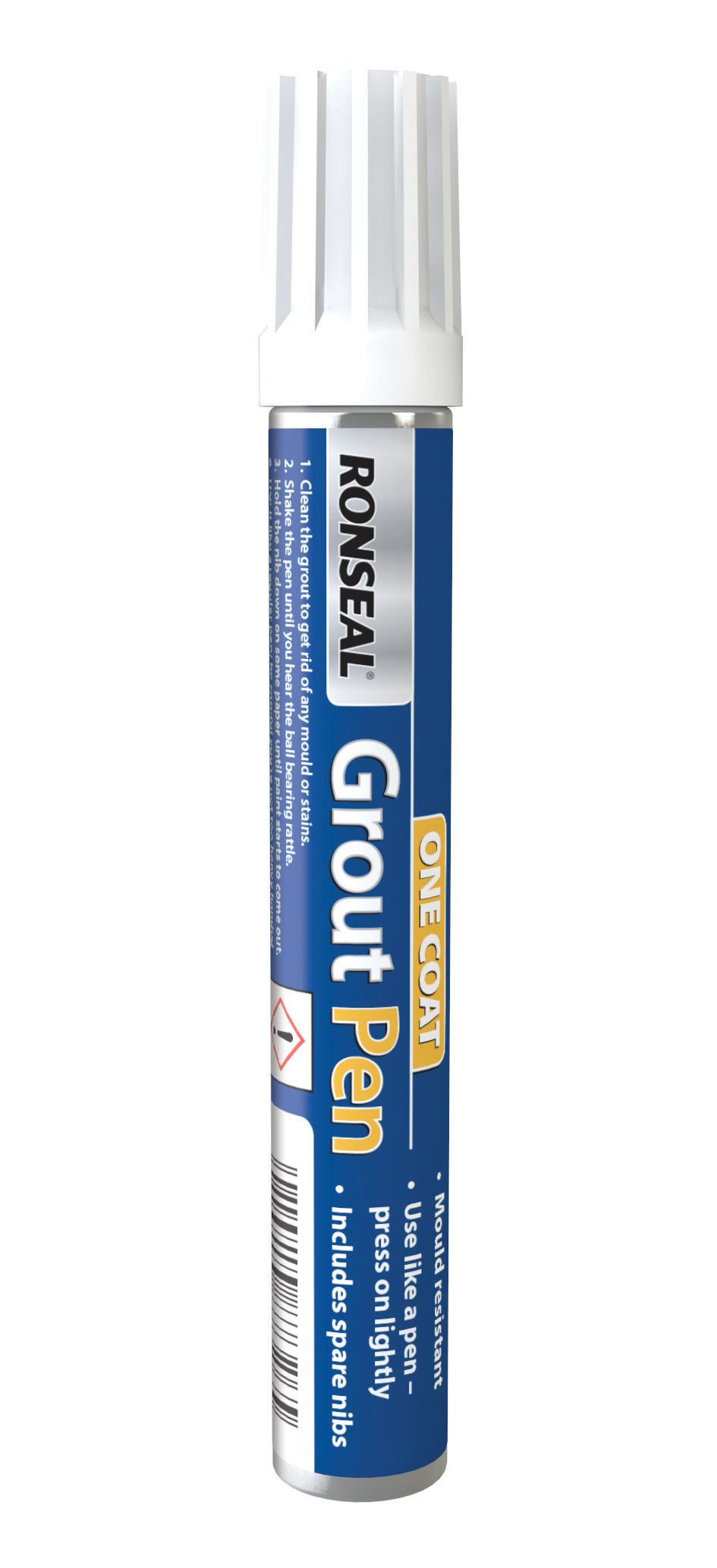 Ronseal One Coat Grout Whitener Pen - 15ml