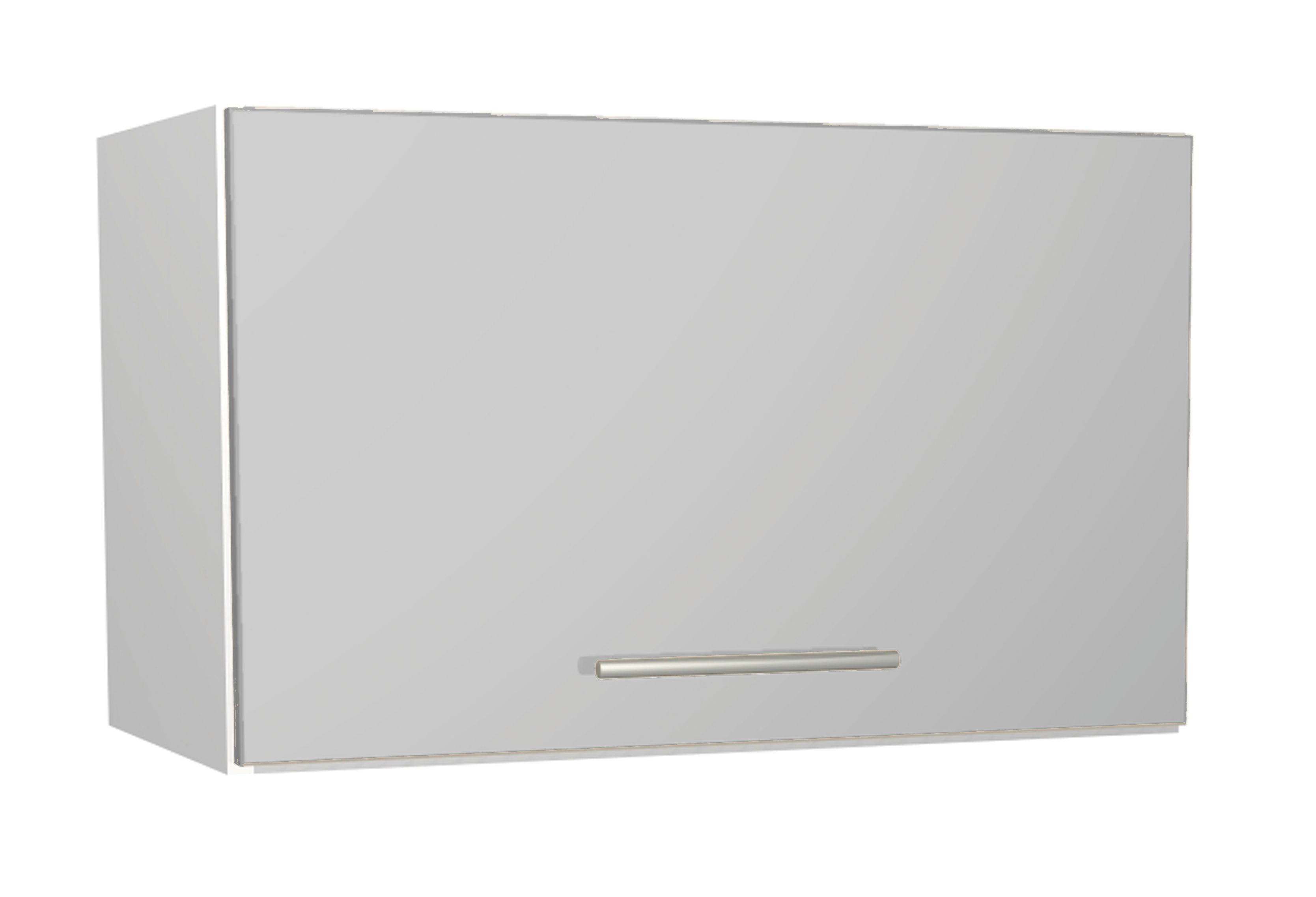 Image of Wickes Orlando Grey Gloss Slab Narrow Wall Unit - 600mm