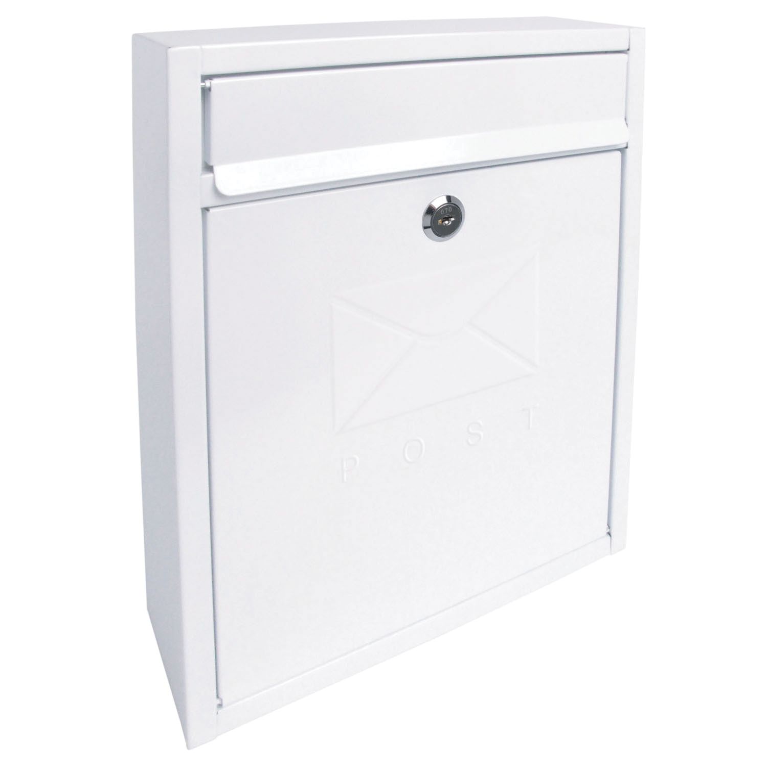 Sterling Compact Post Box - White