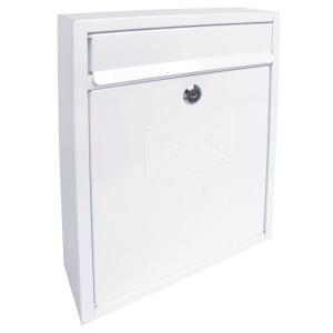 Sterling Compact Post Box - White