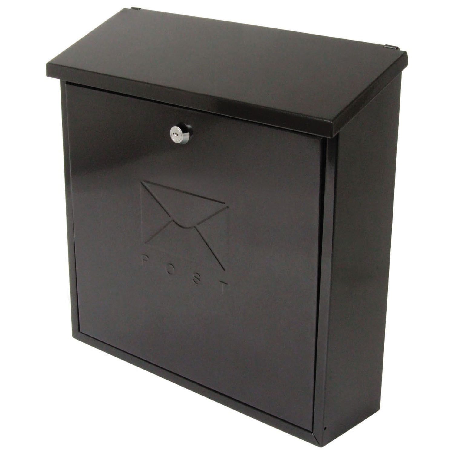 Sterling Contemporay Post Box - Black