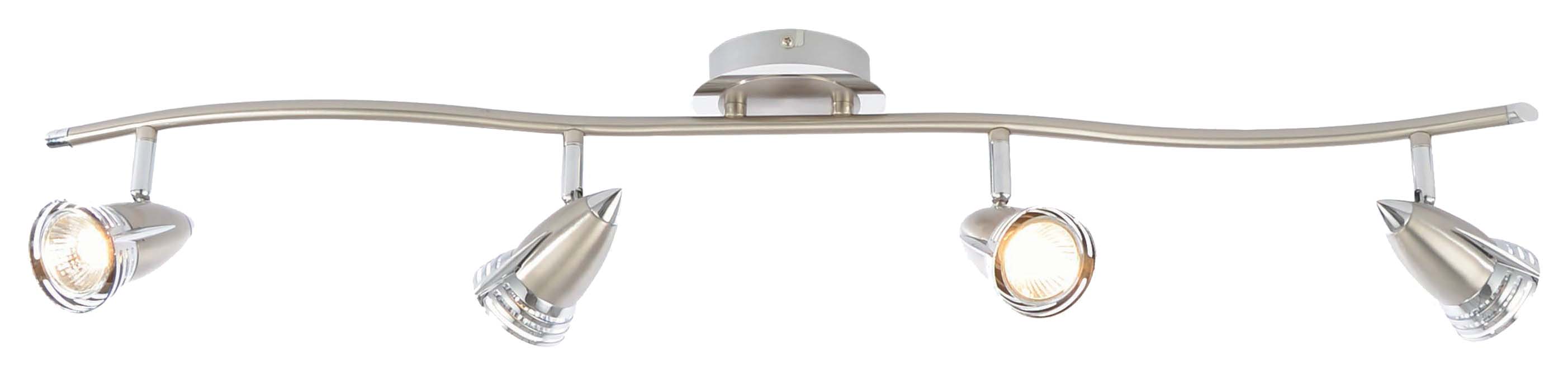 Inlight Elara Dimmable Satin Nickel Spotlight Bar - 4 x 35W GU10