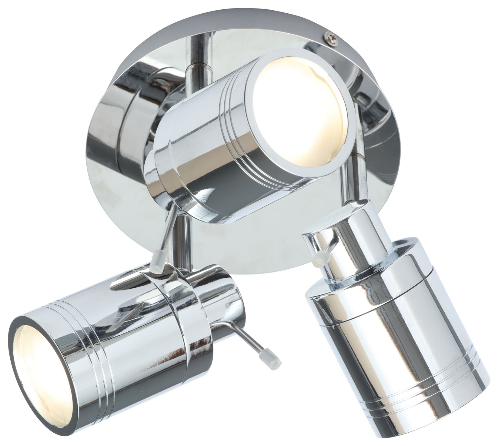 Image of Spa Scorpius Chrome Treble Ceiling Spot Light - 105W