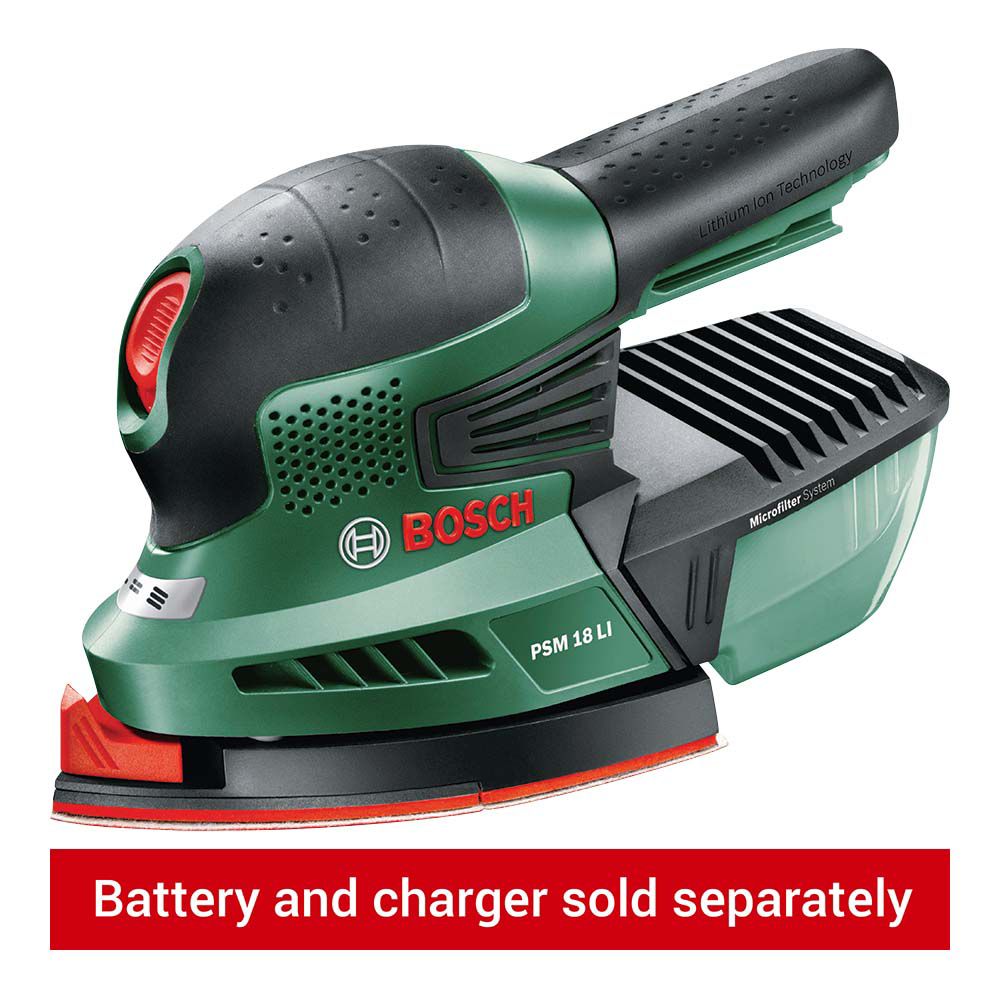 Image of Bosch PSM 18 Li Cordless Sander 18V - Bare