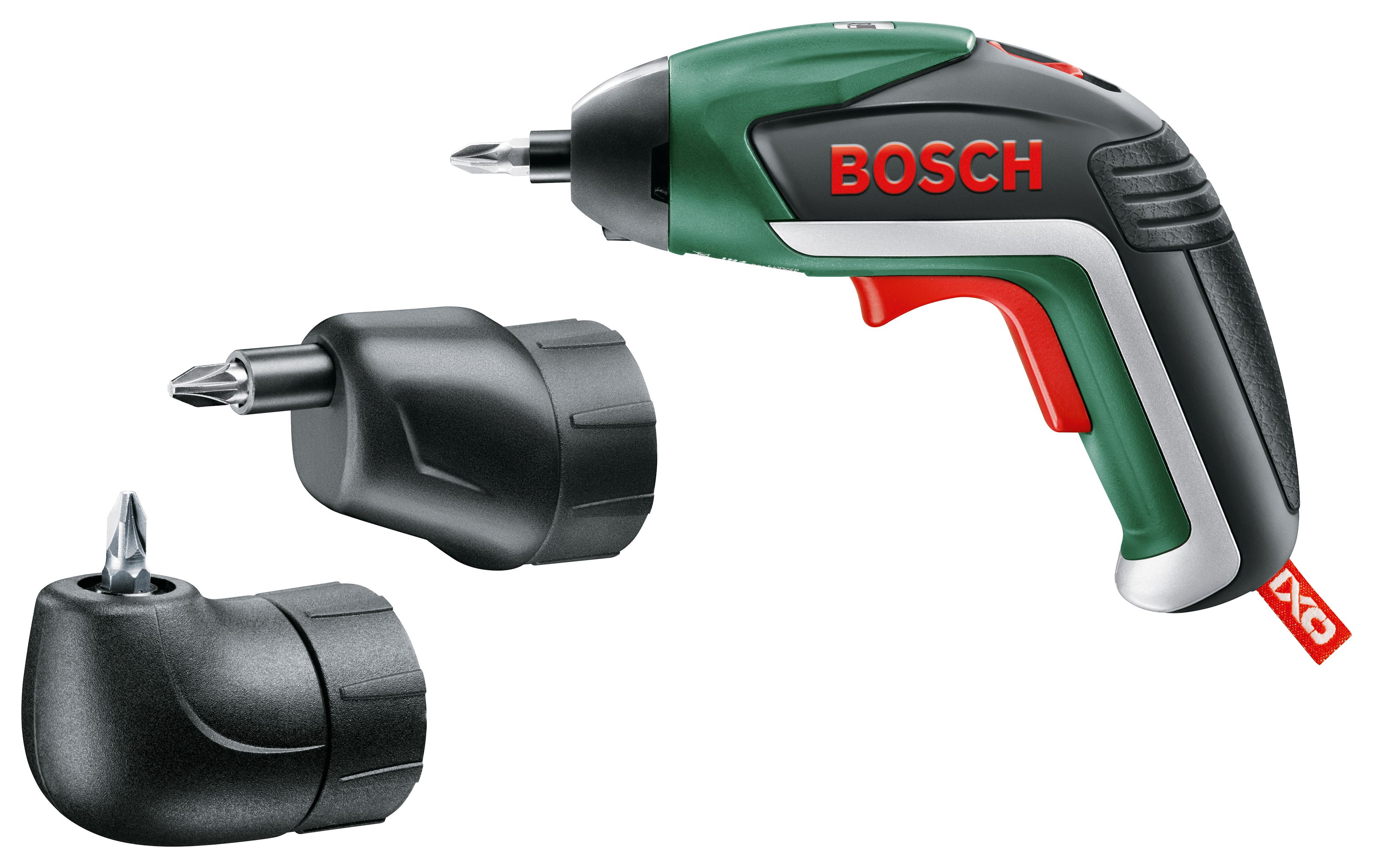 Image of Bosch IXO 3.6V 1.5Ah Li-Ion Cordless Screwdriver Full Version incl. Angle Adapter and Eccentric Adapter