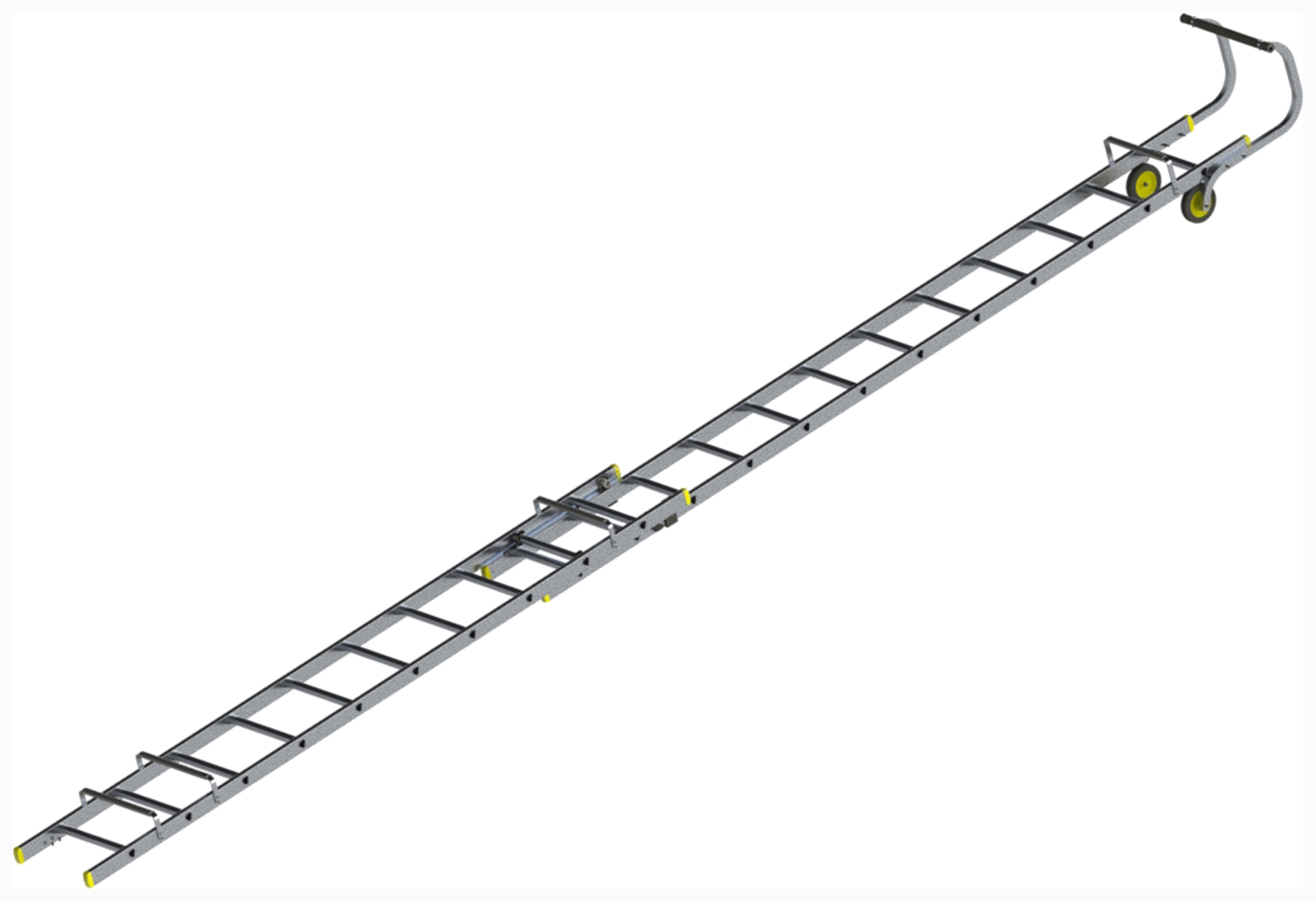 Werner Double Section 6.01m Aluminium Roof Ladder