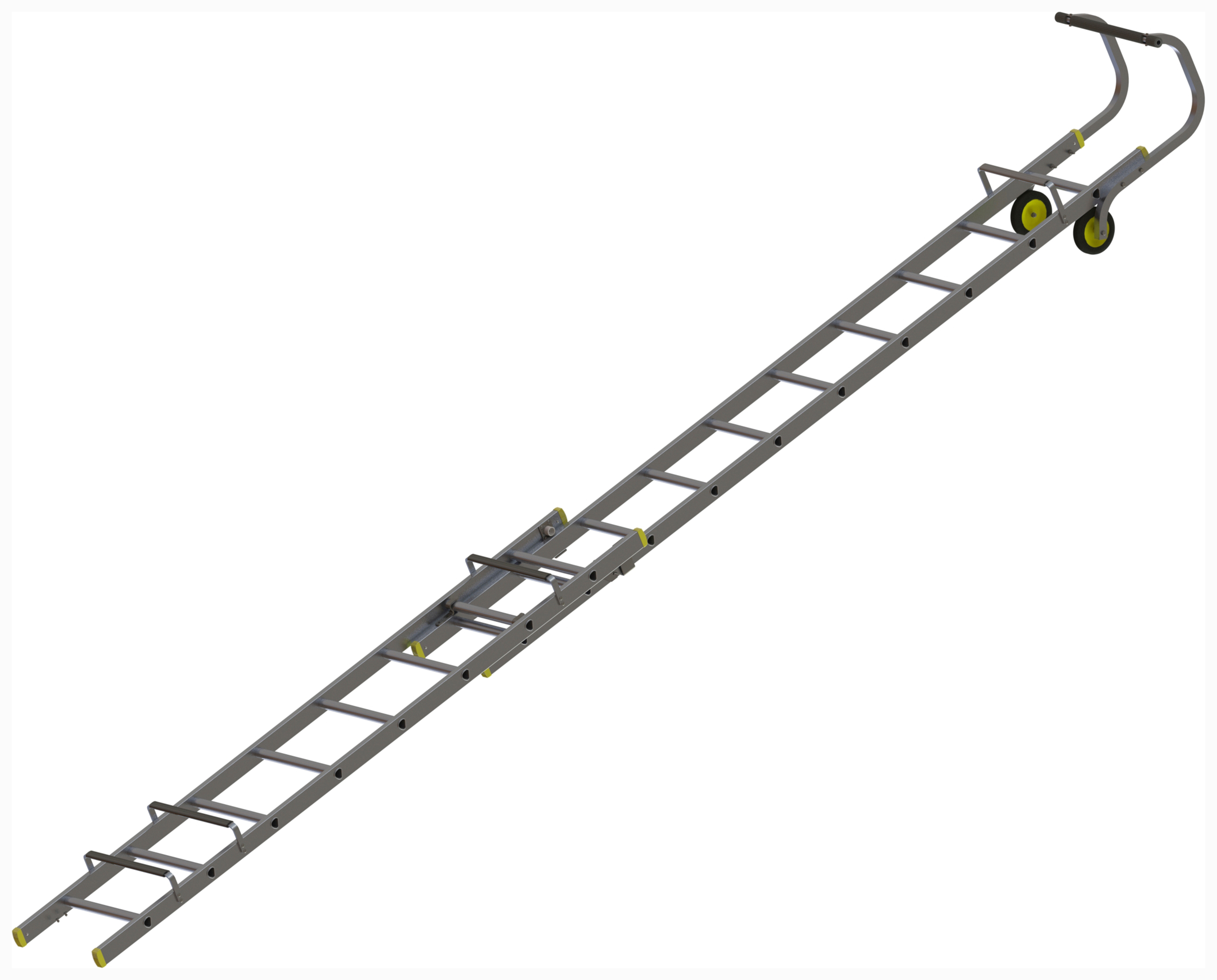Werner Double Section 4.89m Aluminium Roof Ladder